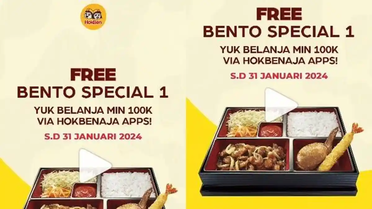 Katalog Promo Hokben Hari ini 31 Januari 2024, Belanja Rp 100 Ribu ...