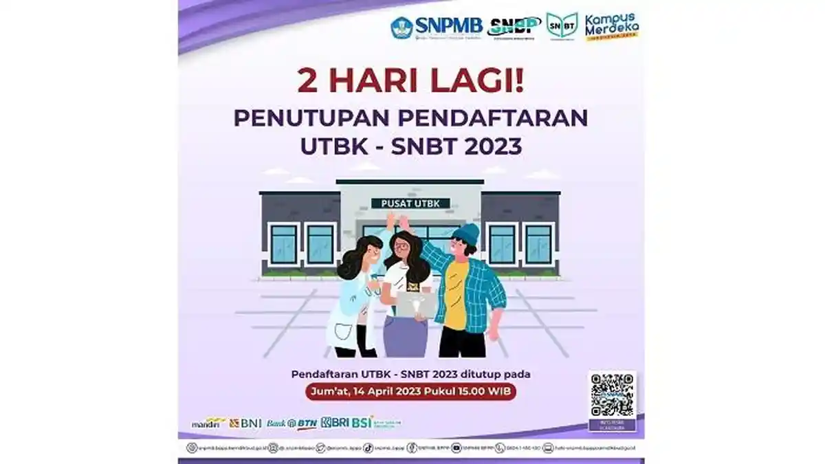 H-2 Pendaftaran UTBK-SNBT 2023 Ditutup, Login portal-snpmb.bppp ...