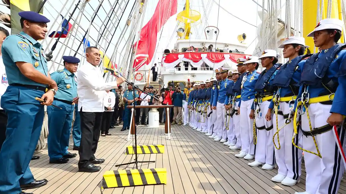 Menhan: KRI Bima Suci Perkuat Poros Maritim Indonesia