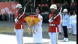 Glory-Alexandria-Rante-Tadung-Pembawa-baki-upacara-penurunan-bendera-di-Rujab.jpg