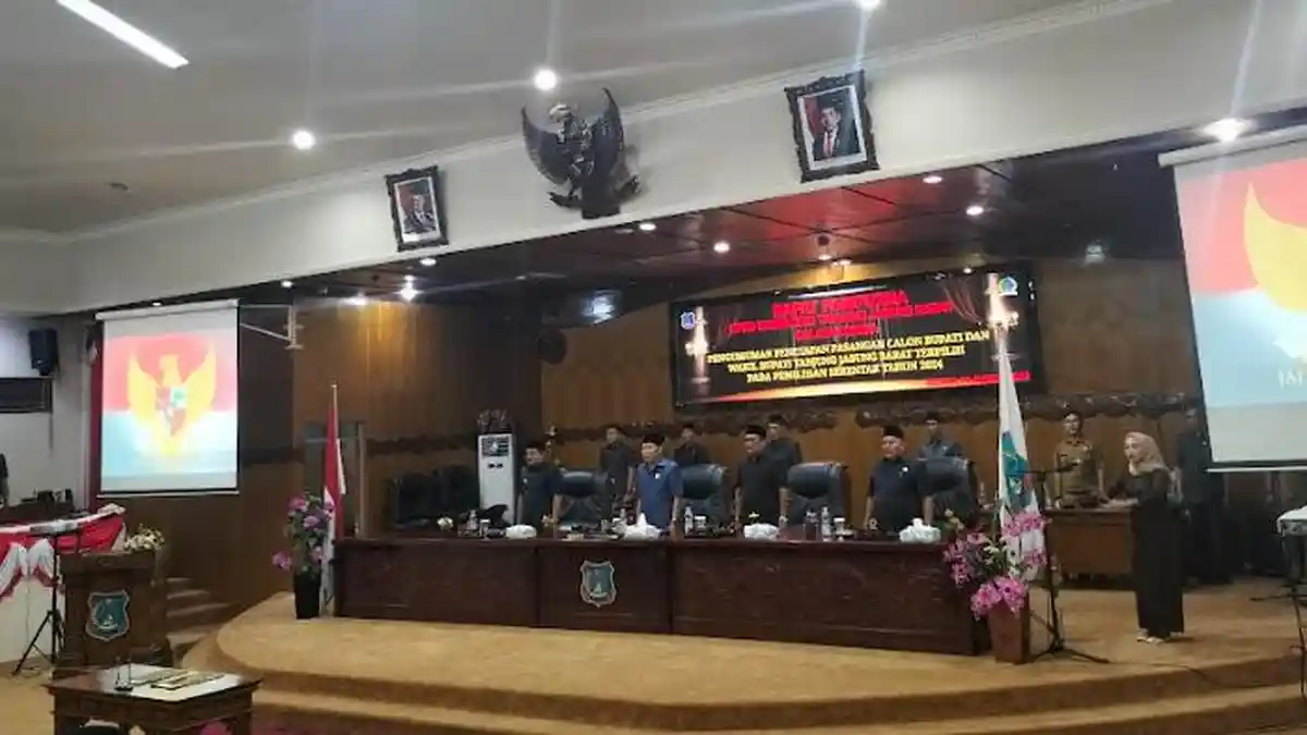 DPRD Gelar Rapat Paripurna Penetapan Bupati dan Wakil Bupati Tanjabbar Terpilih
