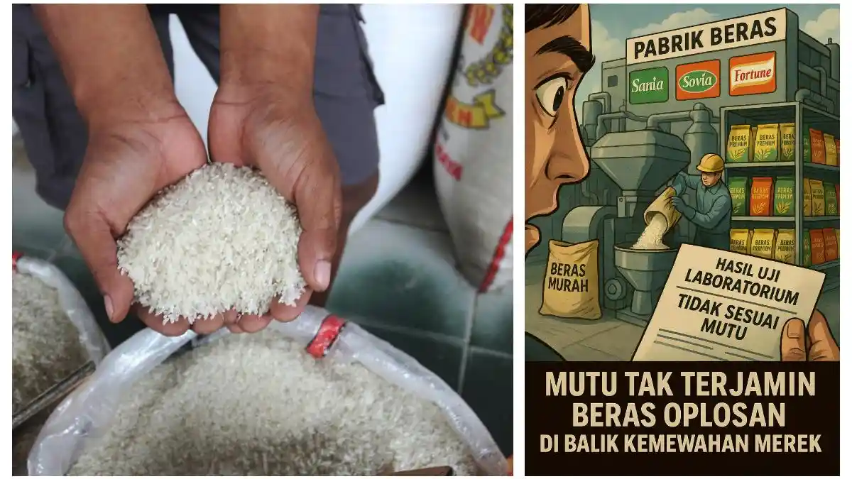 Sulsel Jadi Lokasi Distribusi Beras Oplosan 4 Perusahaan Besar
