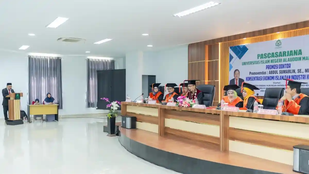 Promosi Doktor di UIN Alauddin, Abdul Sumarlin Ulas Peran Fintech Syariah Dongkrak UMK Kuliner Halal