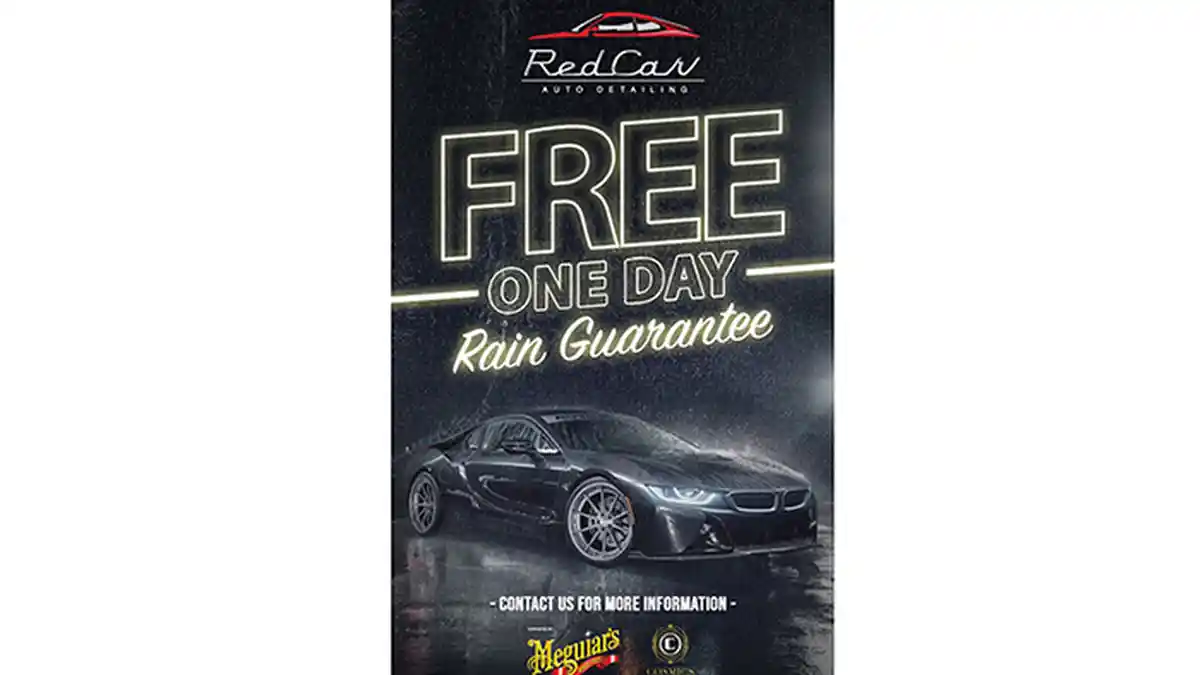 Curah Hujan Tinggi, RedCar Auto Detailing Free One Day Rain Guarantee, serta Promo Menarik Lainnya